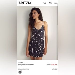Aritzia Wilfred Only Mini Slip Dress
